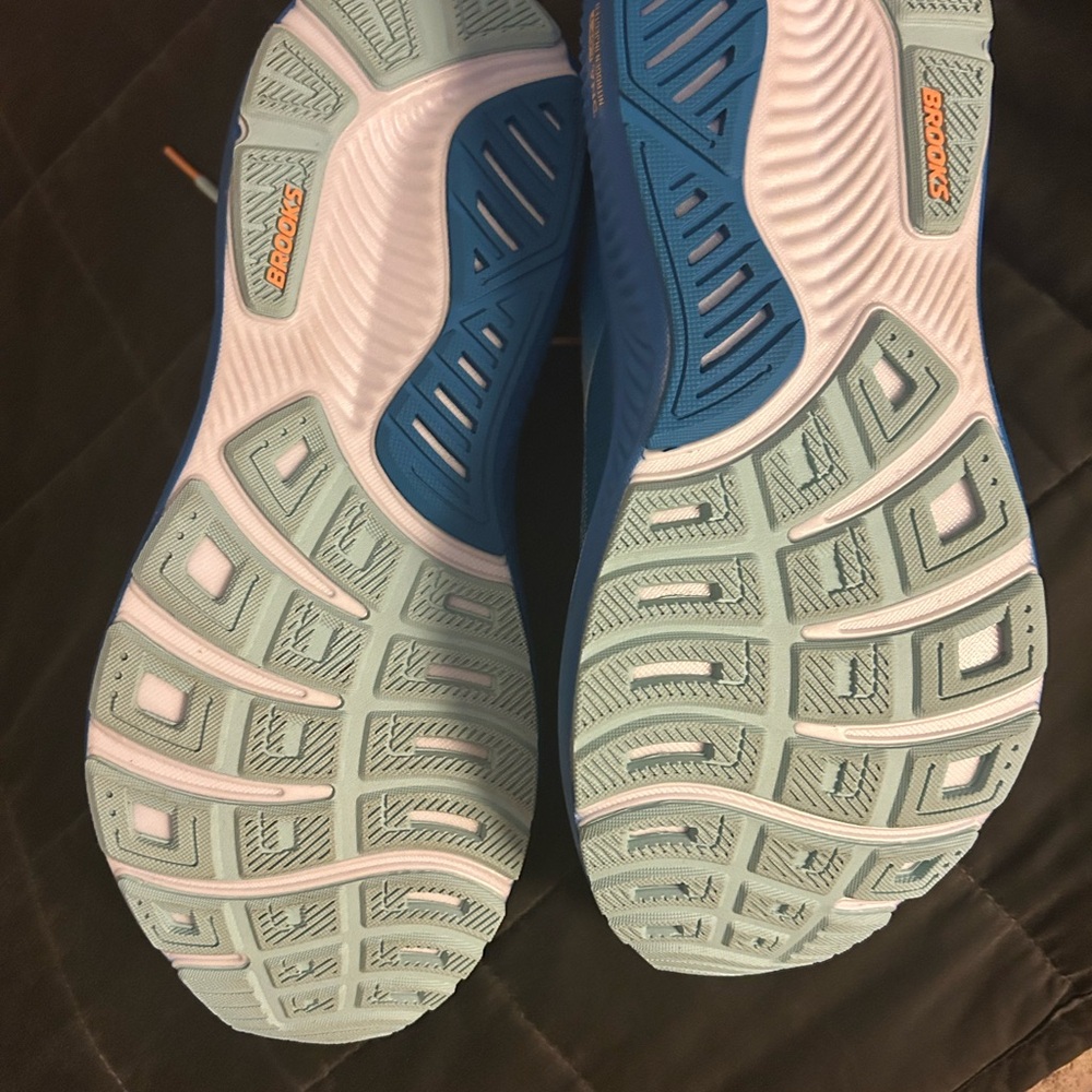 Brooks Blue and Orange Athletic Shoes - Picture 7 of 10